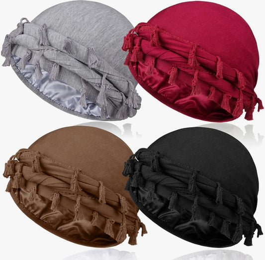 Satin Lined Turban Unisex