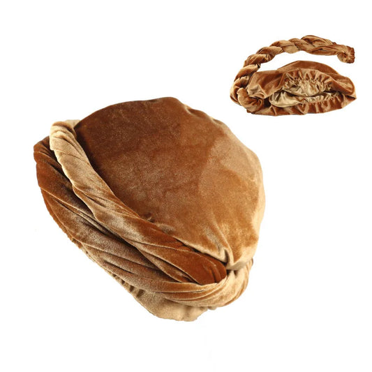 Premium Velvet & Satin Interior Turban Cap