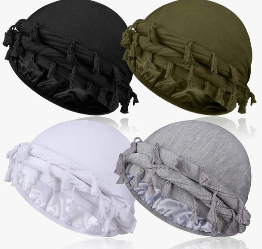 Satin Lined Turban Unisex
